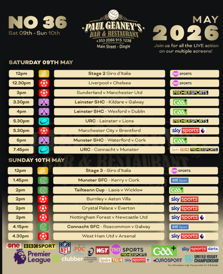 Sports Fixtures.