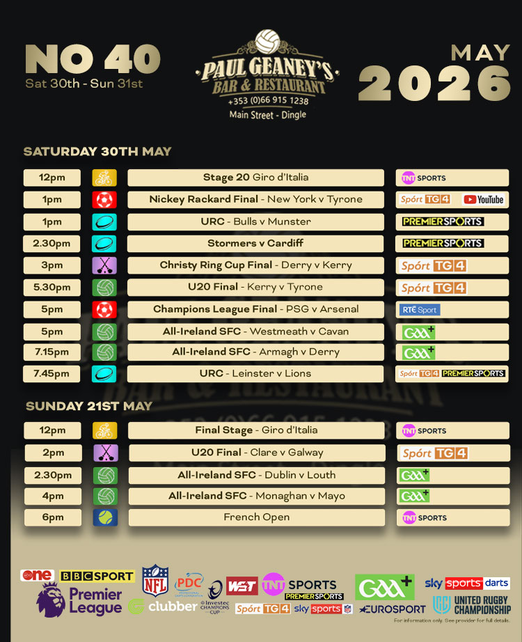 Sports Fixtures.