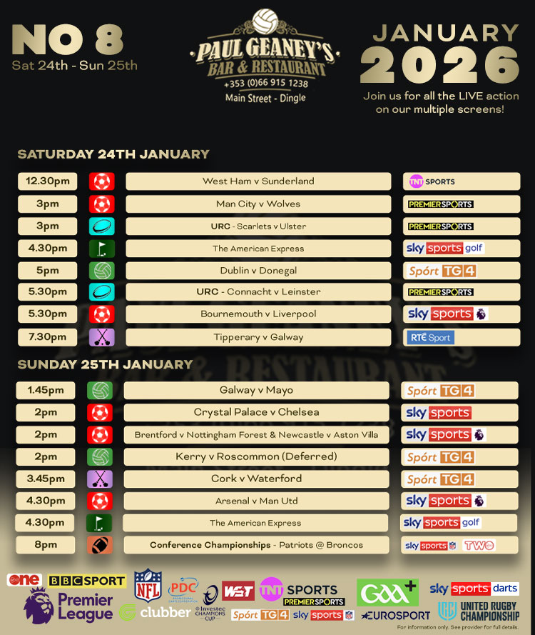 Sports Fixtures.