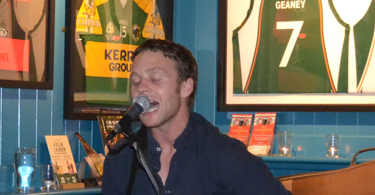 James Gornall LIVE on stage at Paul Geaney's Bar & Restaurant Dingle Wild Atlantic Way.