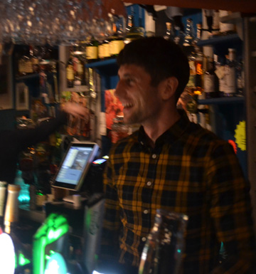 Team Picture Barman Paul at Paul Geaney's Bar & Restaurant Dingle Wild Atlantic Way.